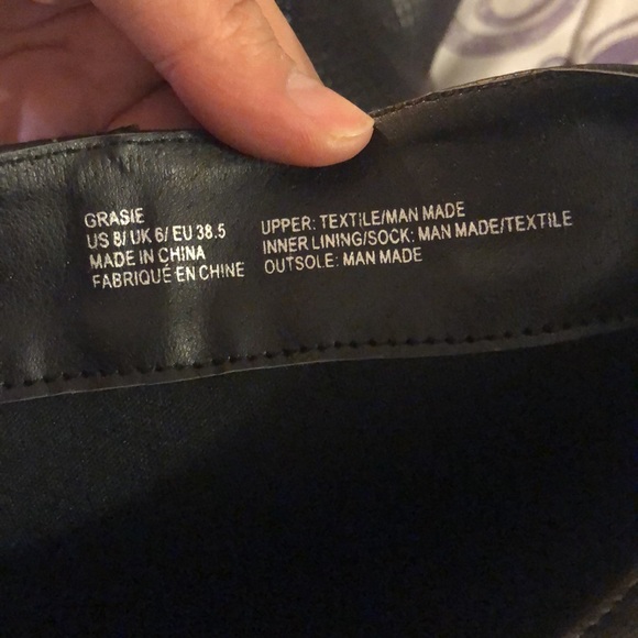 New black faux croc skin heeled boots - Picture 7 of 12